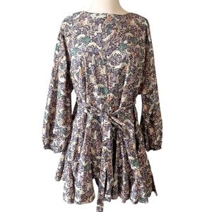 Shop the Mint Get Closer Plum Purple Fox Printed Dress